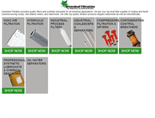 Tablet Screenshot of greenleaffilters.net